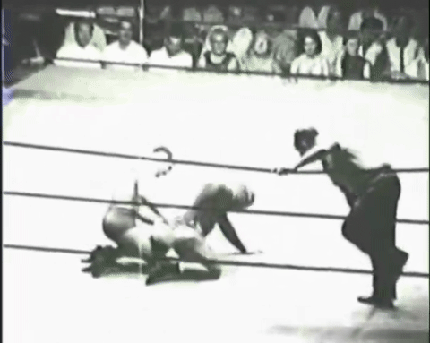 Pro Wrestling - Ricki Starr vs The Zebra Kid - August 19 (1959).mp4.6.gif