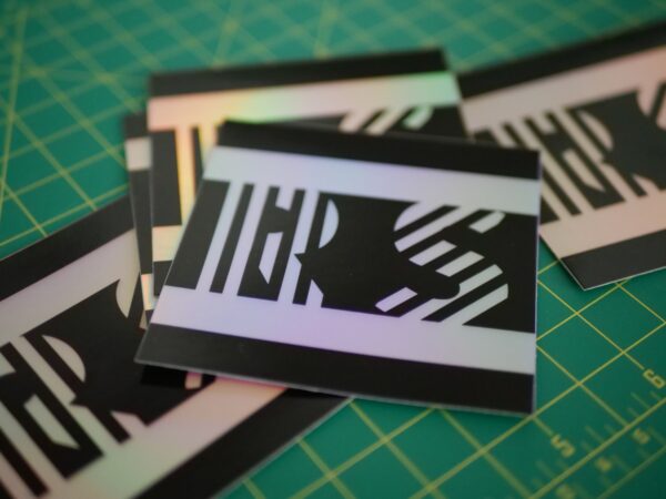 RetroStrange Lined Holographic Sticker