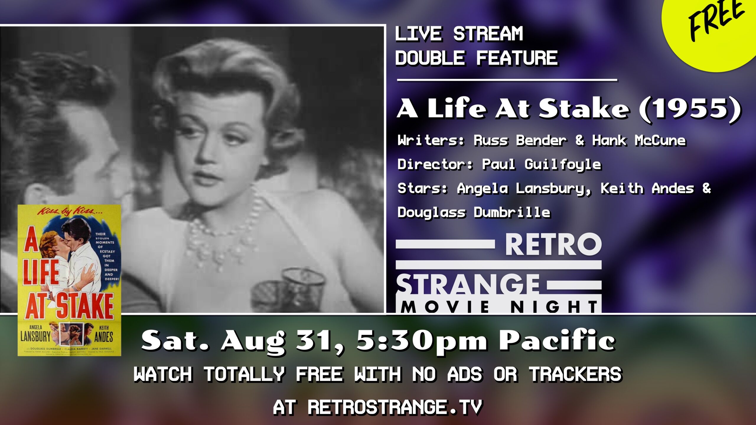 RetroStrange Movie Night #52 – A Life At Stake (1955) w/ Angela Lansbury